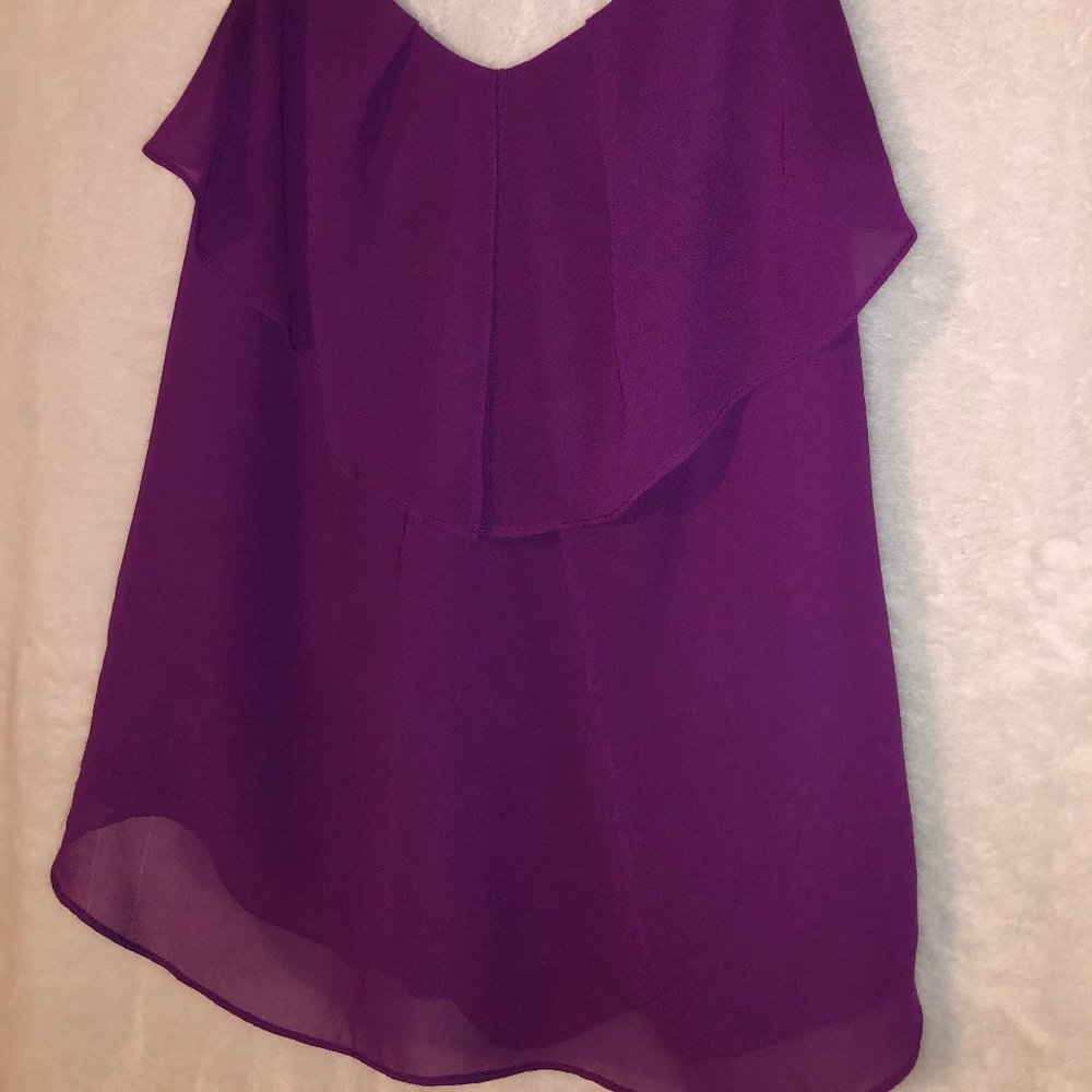 Guess Purple Ruffle Tank Top - Picture 4 of 7